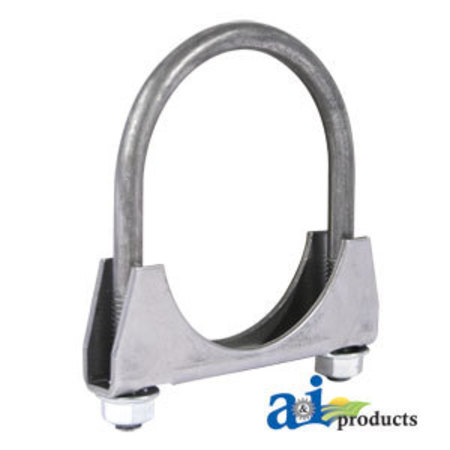 A & I Products 5" Muffler Clamps 8" x8" x1" A-CL500